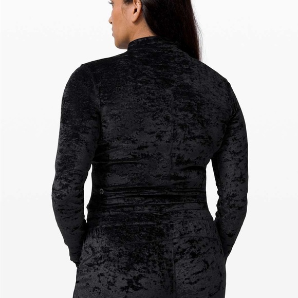 NWT Lululemon All Aligned Mock Neck Long Sleeve *Crushed Velvet - Picture 5 of 13